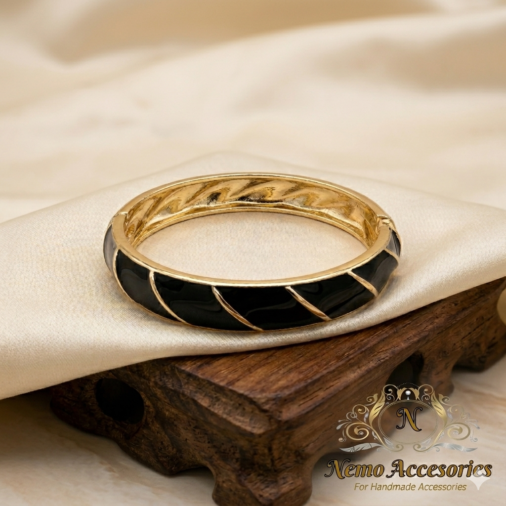 Gold - plated bangel bracelet