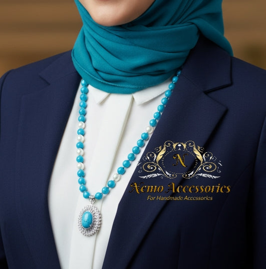 كوليه هاندميد من احجار العقيق