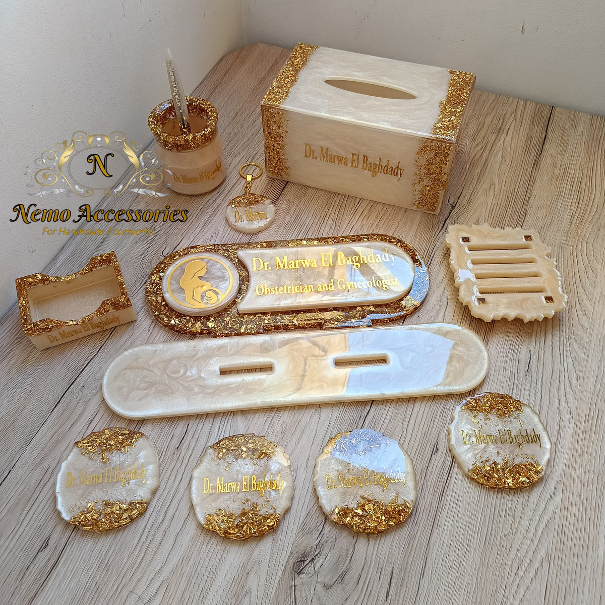 طقم كوسترز(4) + حامل الكوسترز