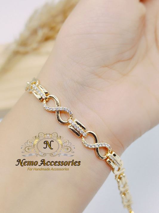gold - plated chain bracelet