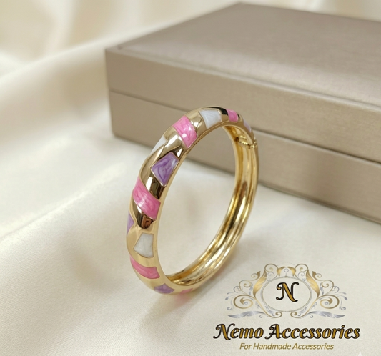 Gold - plated bangel bracelet