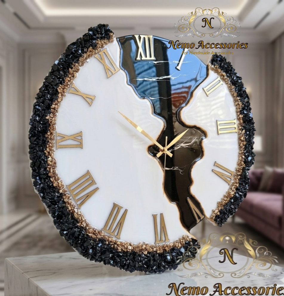 ساعة حائط هاندميد من الريزن و الاحجار