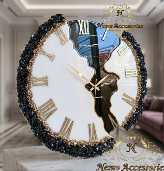 ساعة حائط هاندميد من الريزن و الاحجار