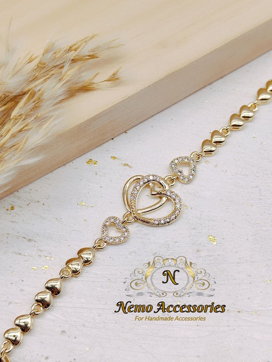 gold - plated chain bracelet