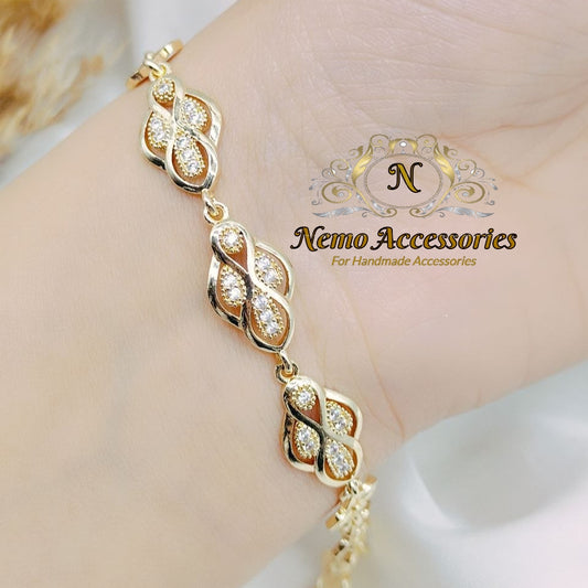 gold - plated chain bracelet