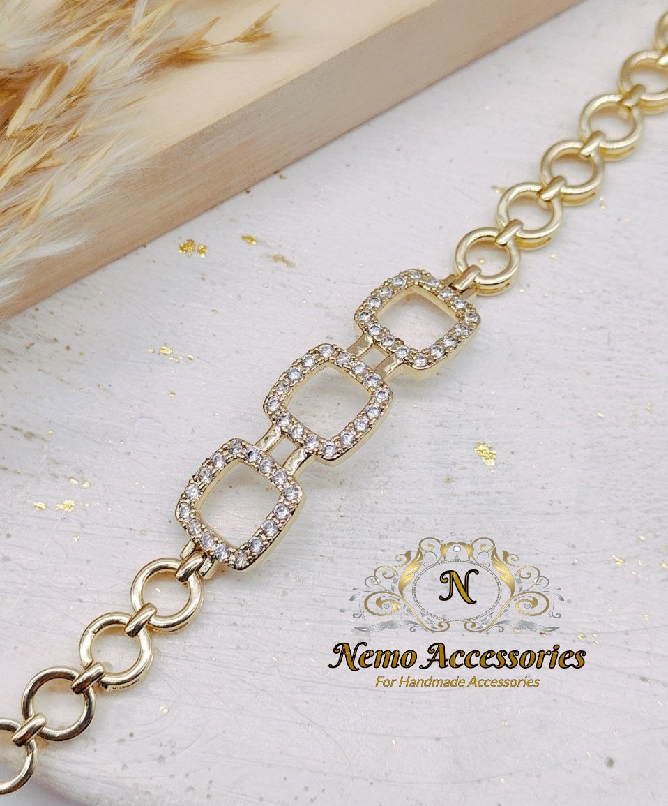 gold - plated chain bracelet