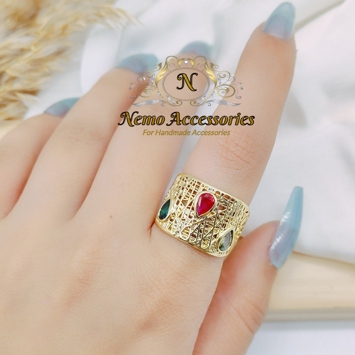 gold - plated free size ring