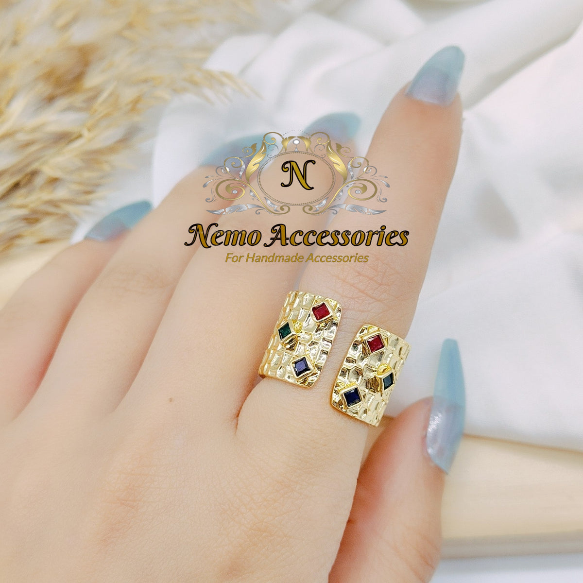 gold - plated free size ring