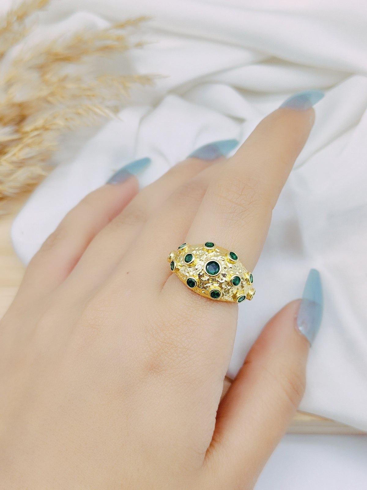 gold-plated free-size ring