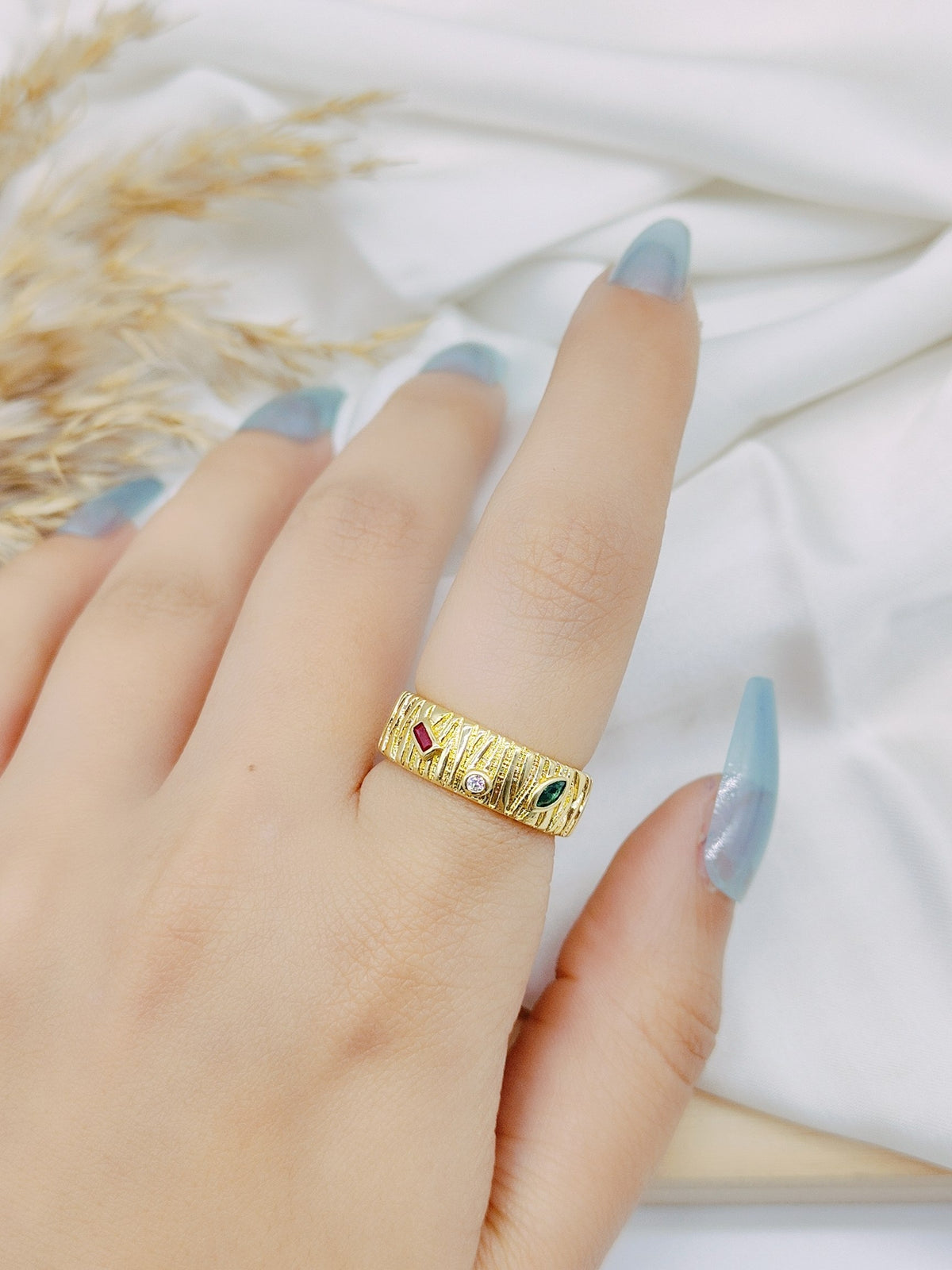 gold - plated free size ring