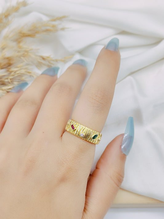gold - plated free size ring