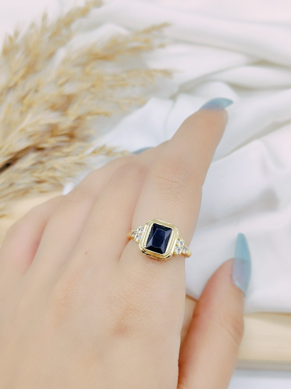 gold plated free size ring