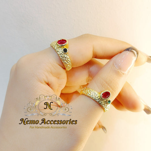 gold - plated free size ring