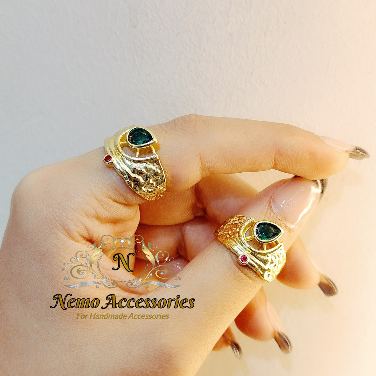 gold - plated free size ring