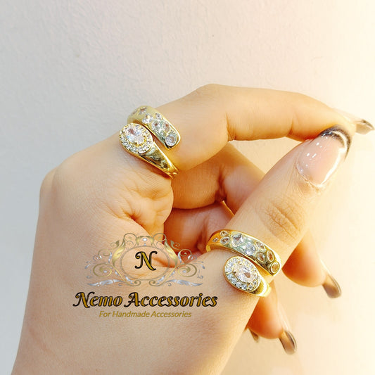gold - plated free size ring