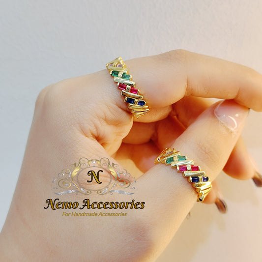 gold - plated free size ring