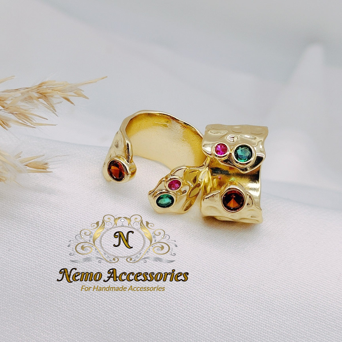 gold-plated free size ring