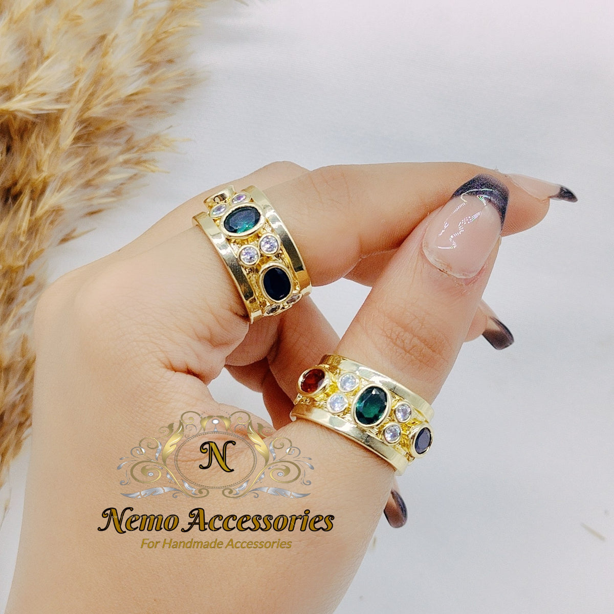 gold-plated free size ring