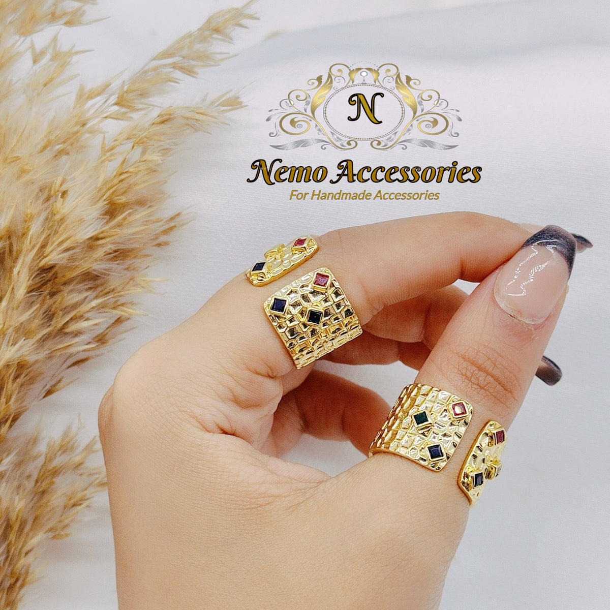 gold-plated free size ring