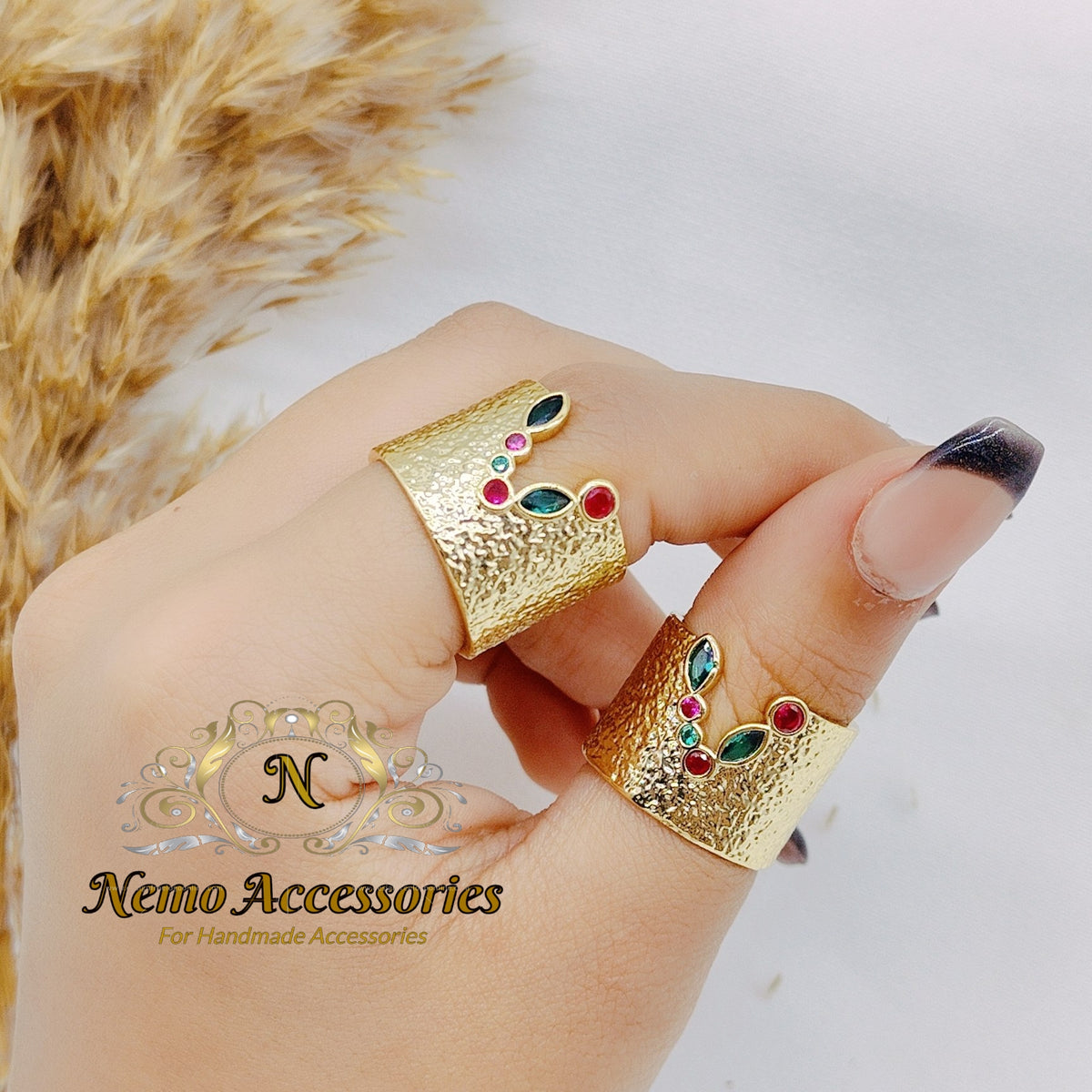gold-plated free size ring