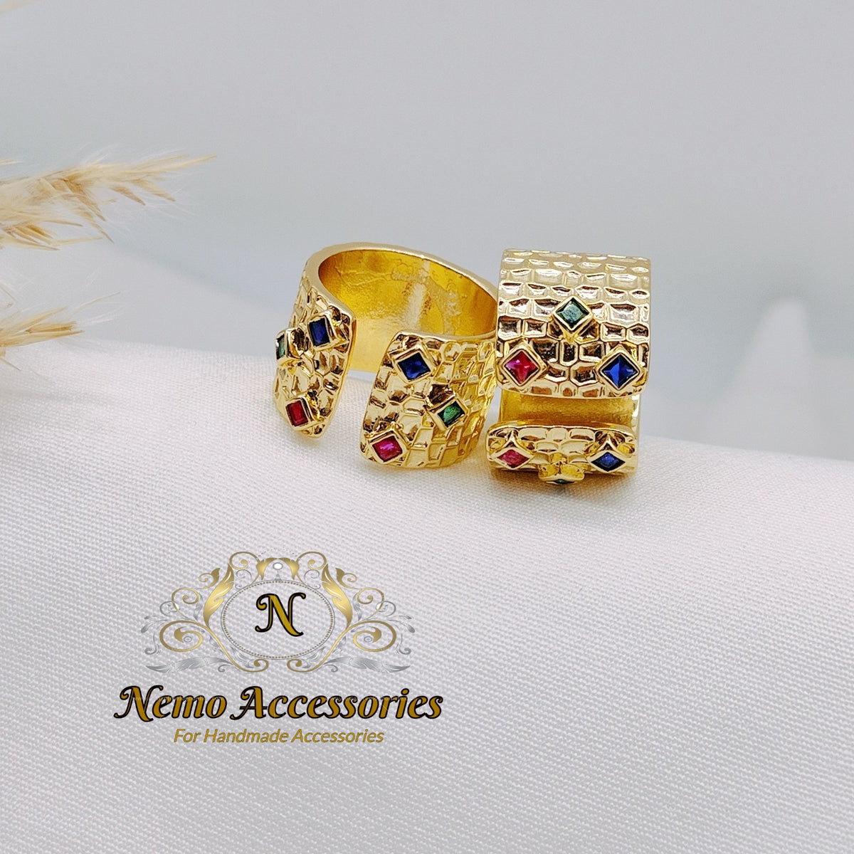 gold-plated free size ring