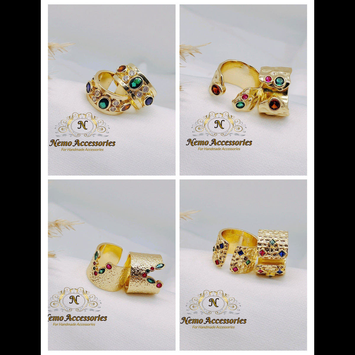 gold-plated free size ring