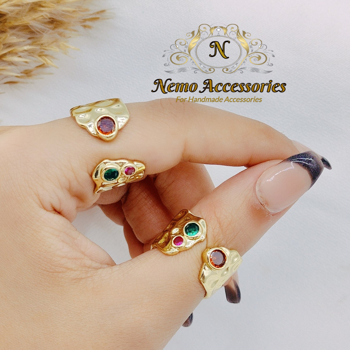 gold-plated free size ring