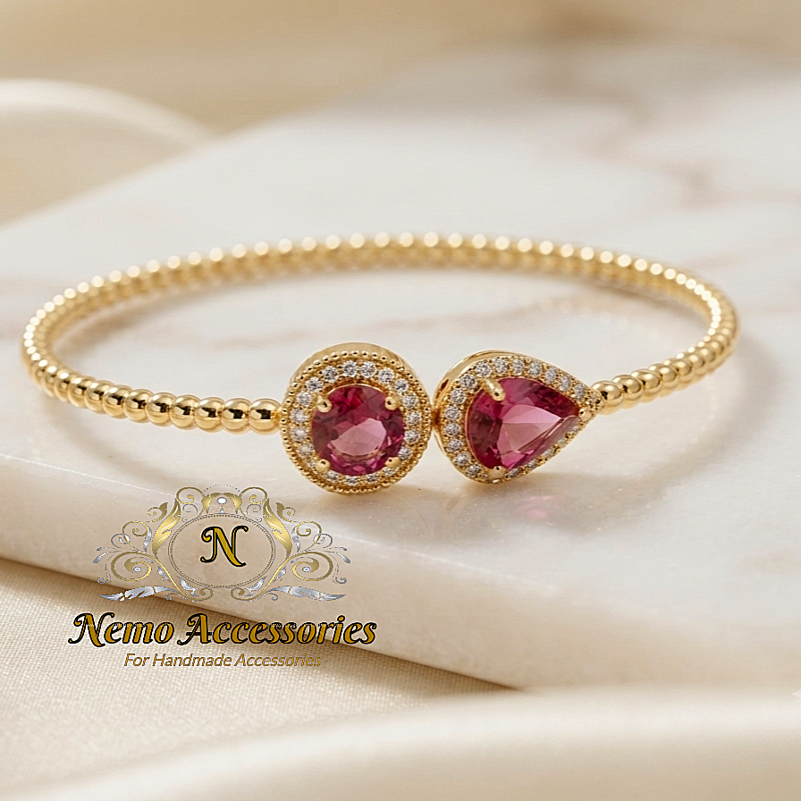 gold-plated zirconia bracelet