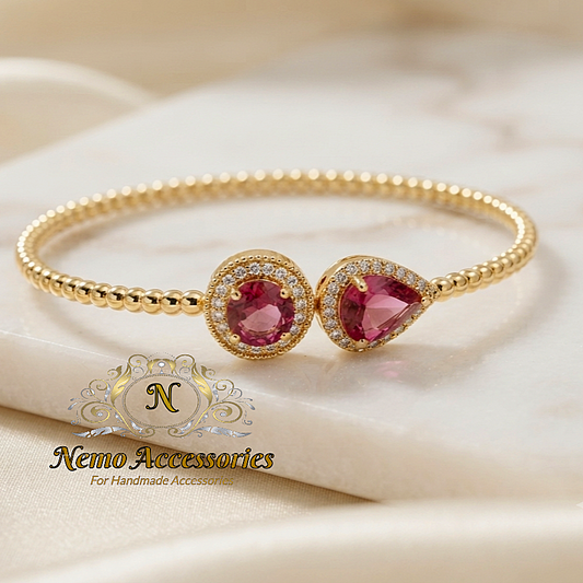gold-plated zirconia bracelet