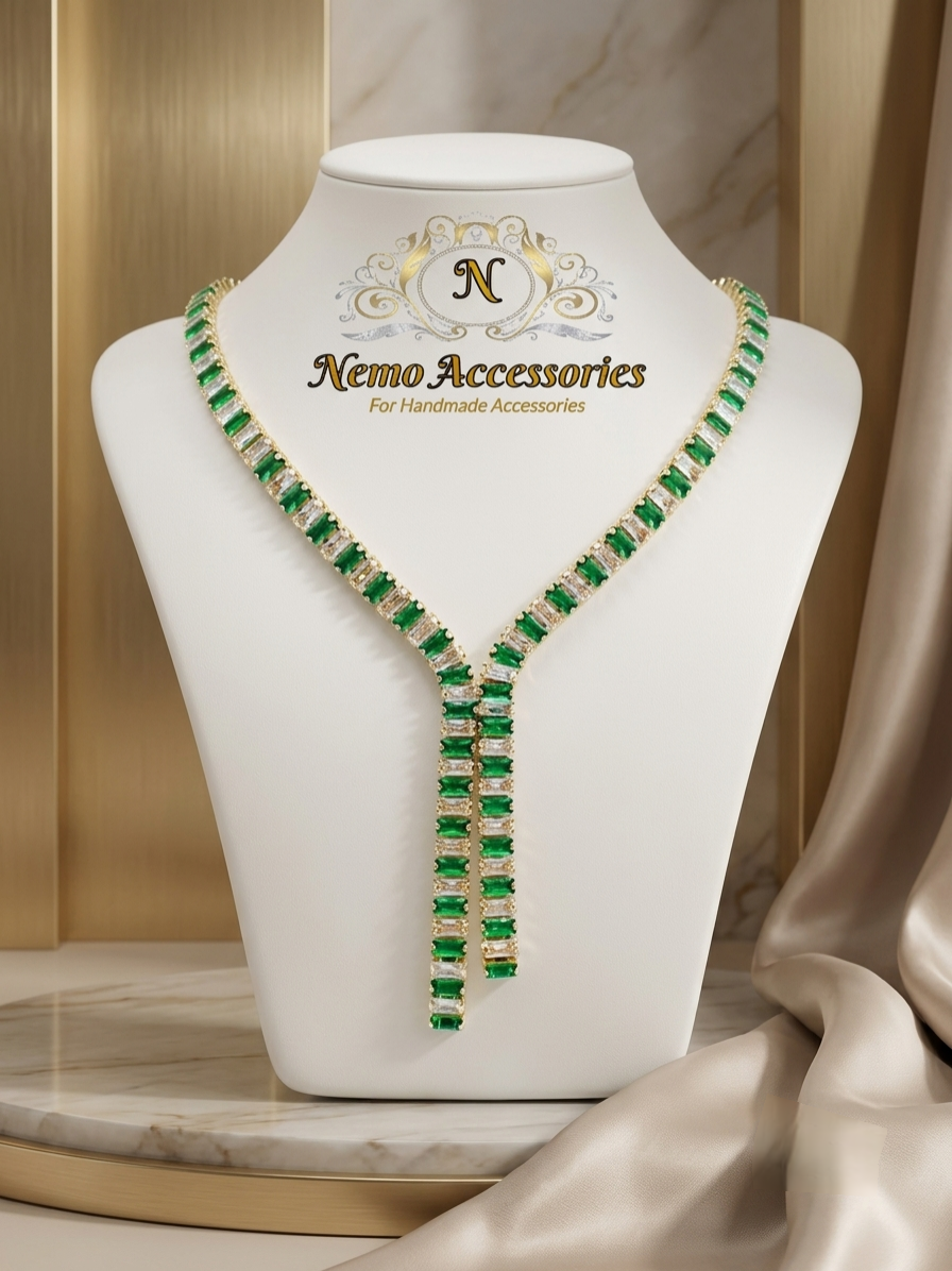 zircon tennis necklace