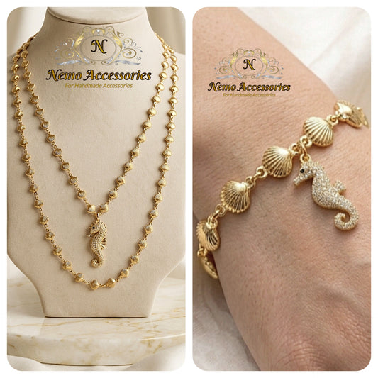 seahorse zircon set