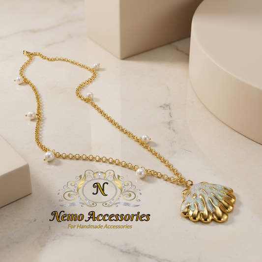 shell and pearl necklace