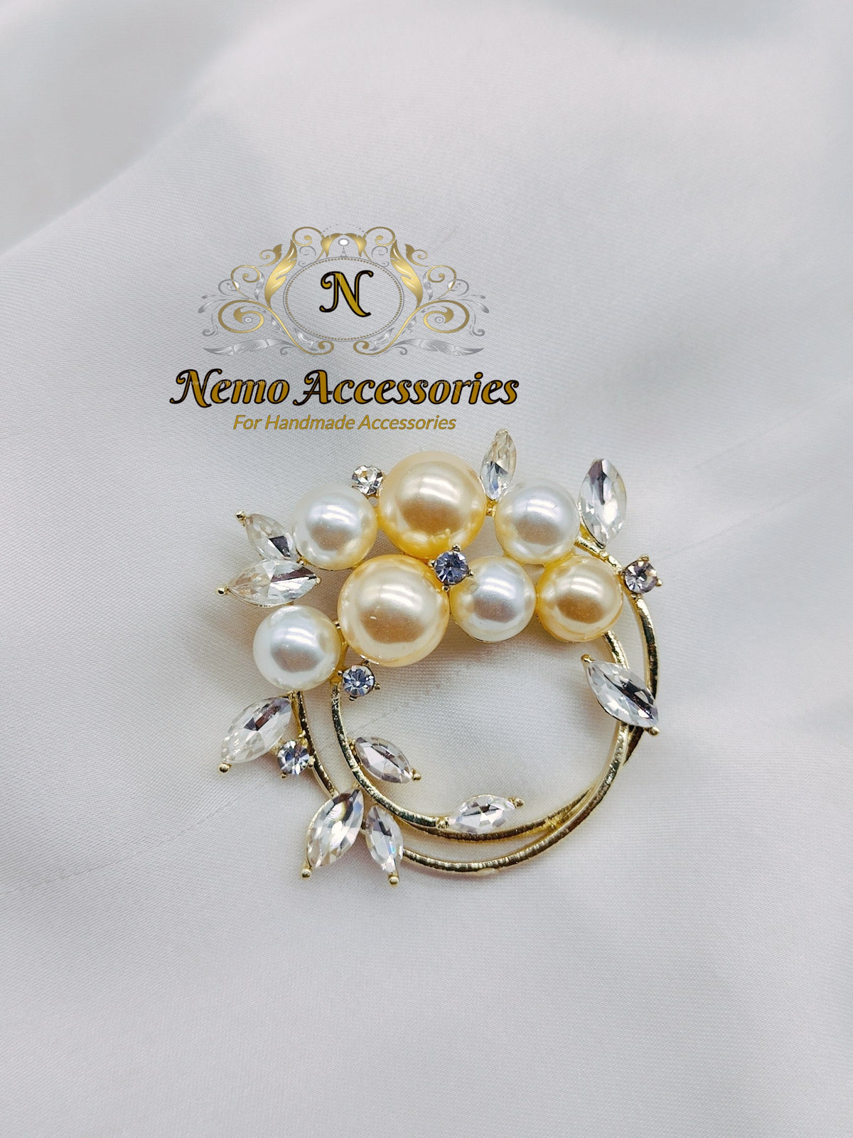 stainless-steel brooch