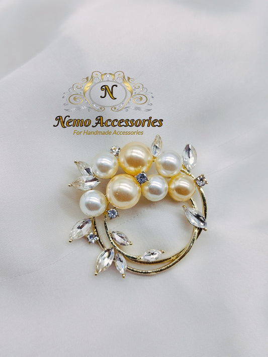 stainless-steel brooch