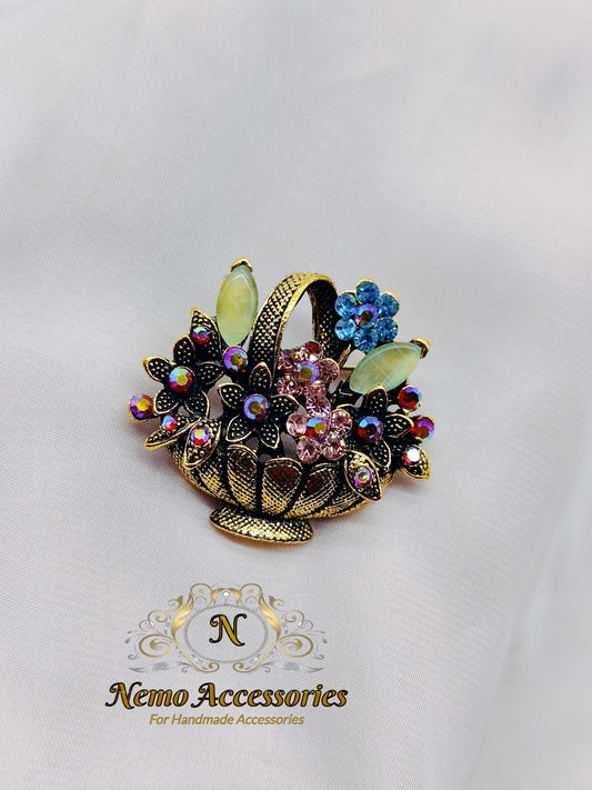 stainless-steel brooch