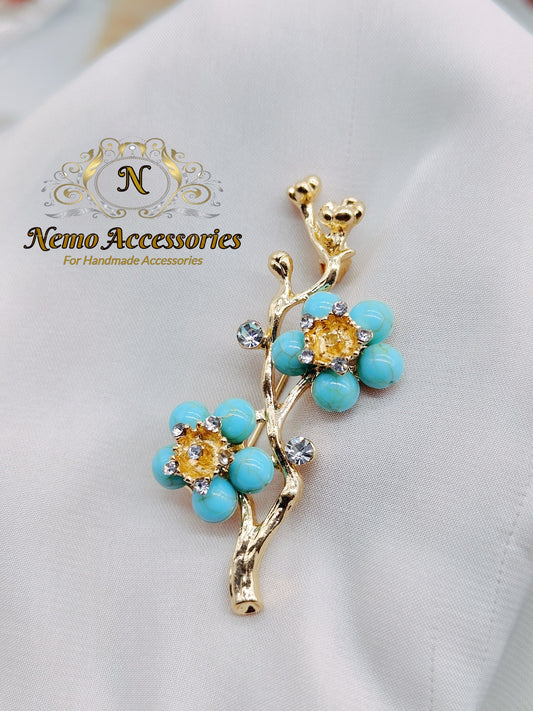stainless-steel brooch