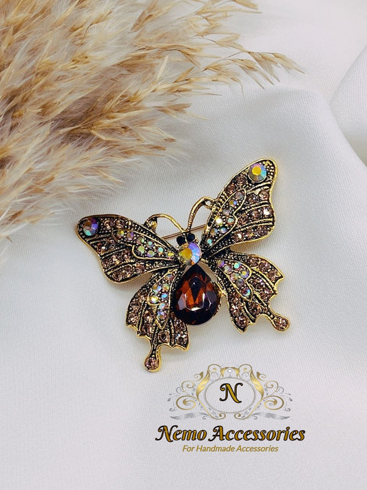 stainless-steel brooch