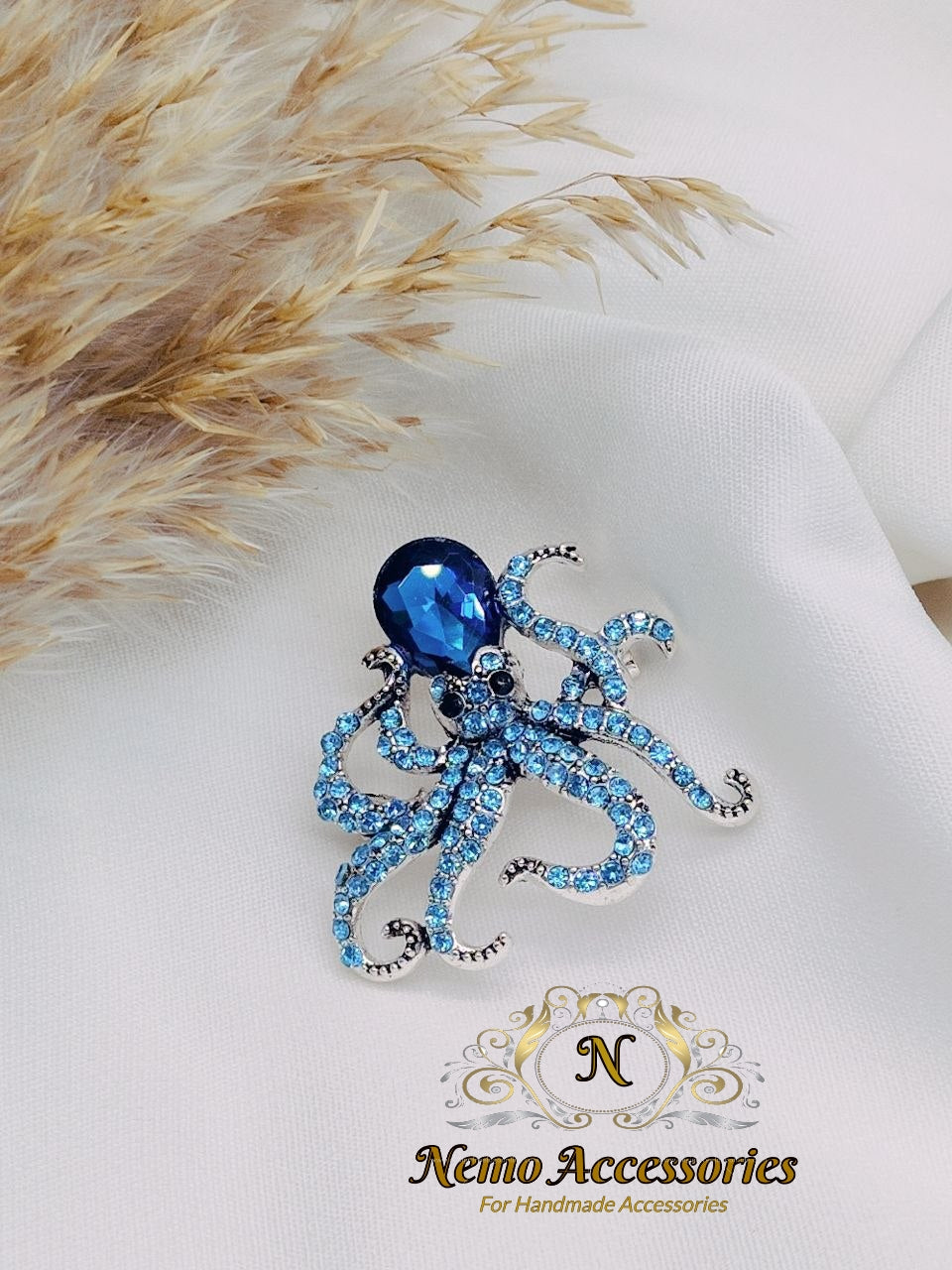 stainless-steel brooch