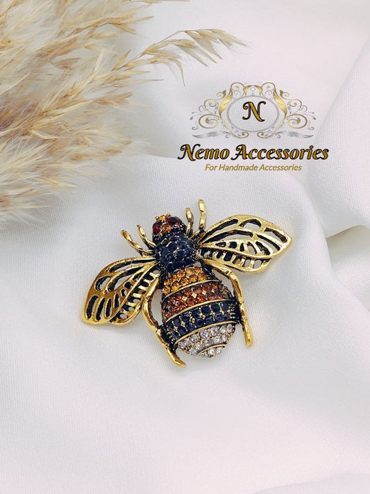 stainless-steel brooch