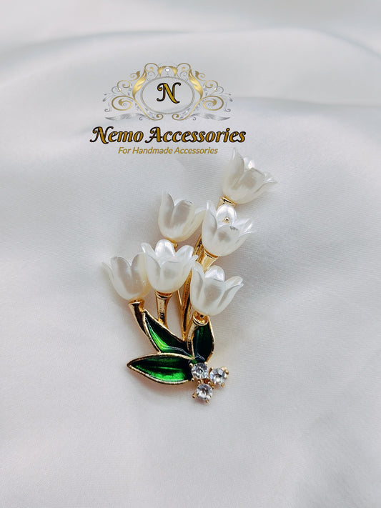 stainless-steel brooch