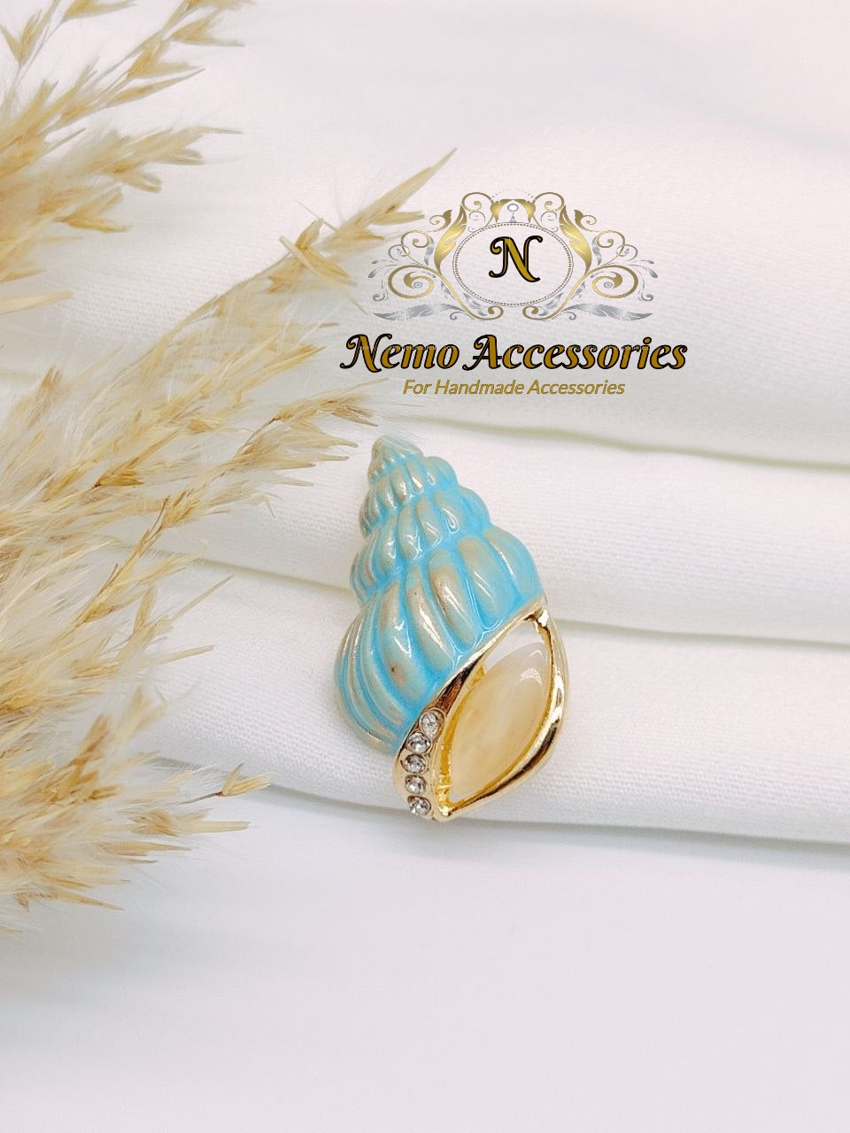 stainless-steel brooch