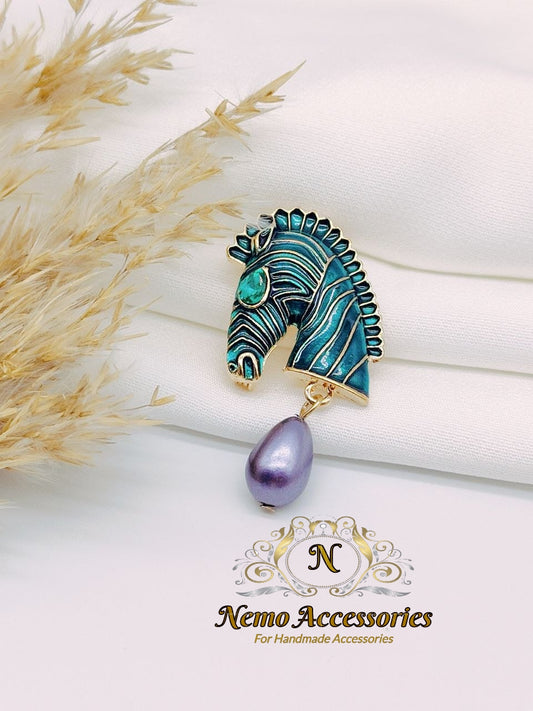 stainless-steel brooch